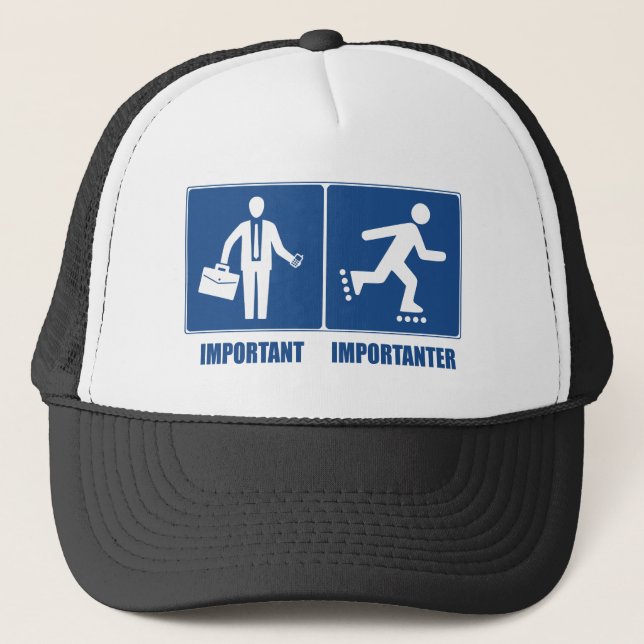 Casquette Le Travail Est Important, Le Rollerblading Est Imp (Devant)