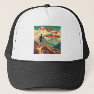 Casquette Le Travail Est La Récompense Runner Mountains
