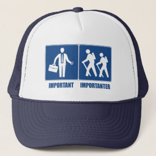 Casquette Le Travail Est Un Randonnée Important