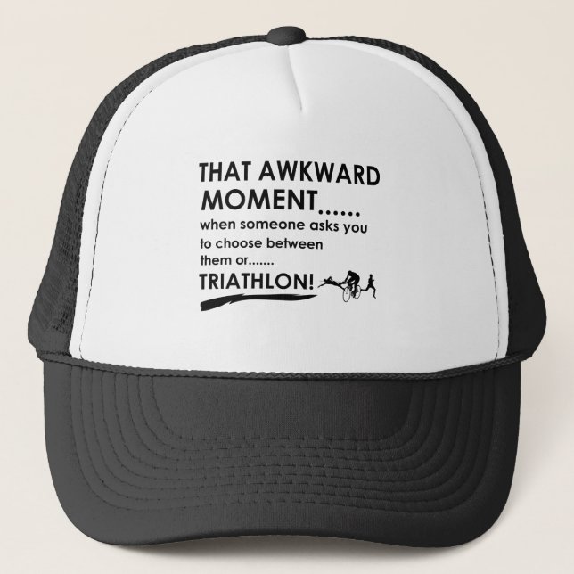 Casquette Le triathlon folâtre des conceptions (Devant)