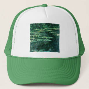 Casquette L'EAU MENSONNE EN ÉTANG VERT par Claude Monet