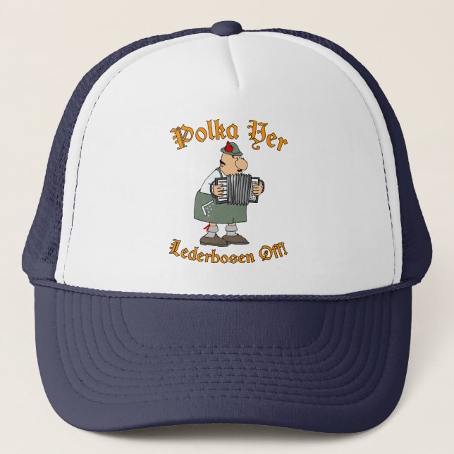 Casquette Lederhosen de YER de polka ! (Devant)