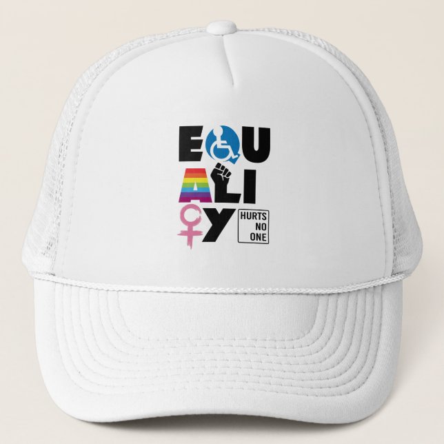 Casquette L'égalité LGBTQ ne fait de mal à personne (Devant)
