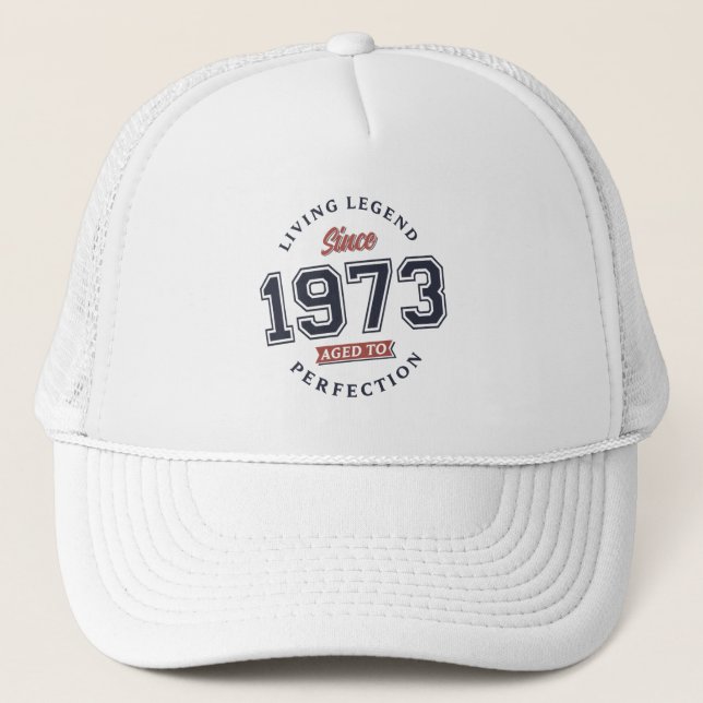 Casquette Légende vivante 1973 Âgé à la perfection (Devant)