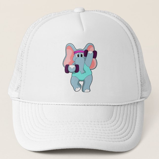 Casquette L'éléphant à l'état de force avec les cloches (Devant)