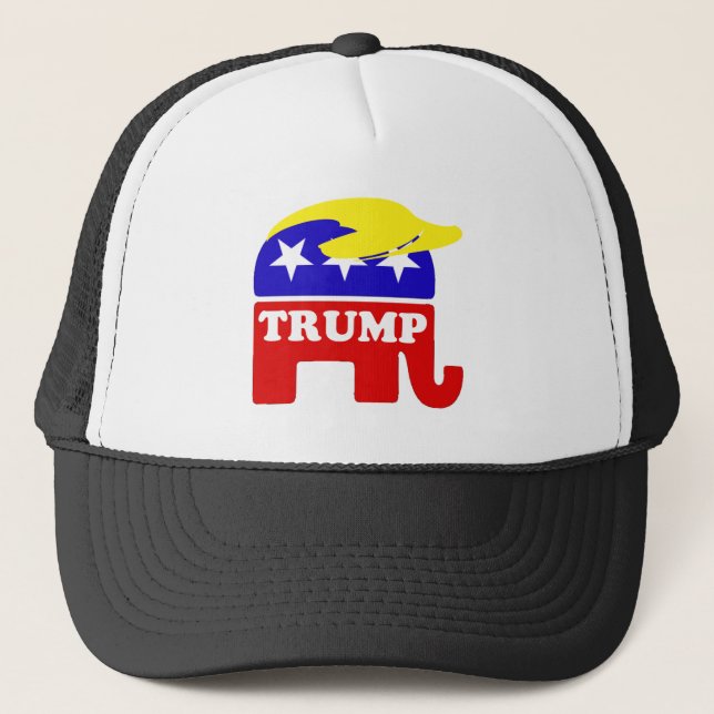Casquette L'éléphant de républicain de postiche de Donald (Devant)