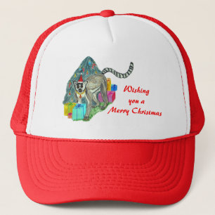 Casquette Lémur de Noël