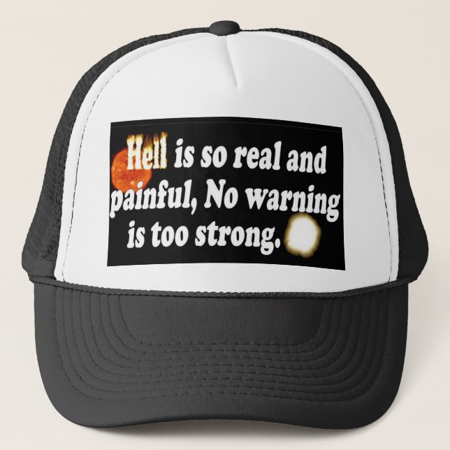 Casquette L'enfer est si douloureux (Devant)