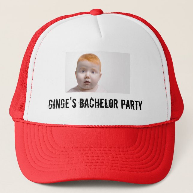 Casquette L'enterrement de vie de jeune garçon de Ginge (Devant)