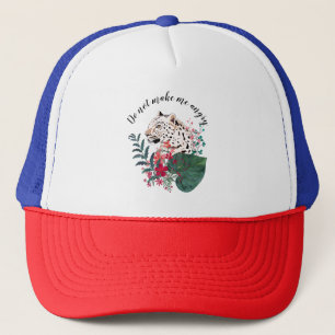 Casquette Léopard, museau de léopard, floral, botanique