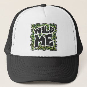 Casquette Léopard noir et vert