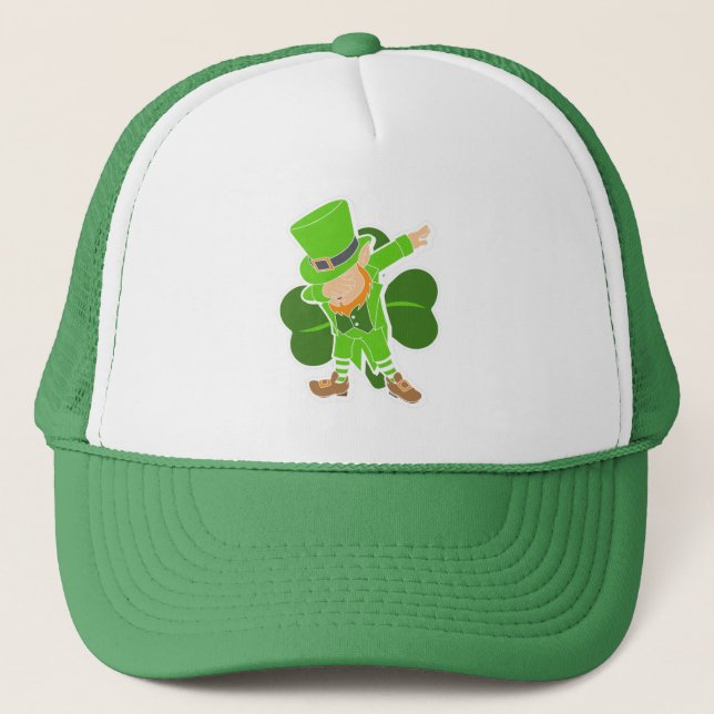 Casquette Leprechaun Dab Dance Jour de la Saint Patrick (Devant)