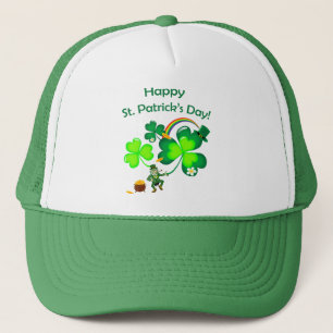 Casquette Leprechaun et Shamrock