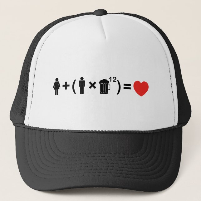 Casquette L'équation d'amour pour les hommes (Devant)