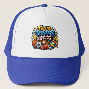 Casquette L'équipe JESUS invaincue depuis l'éternité - Chrét