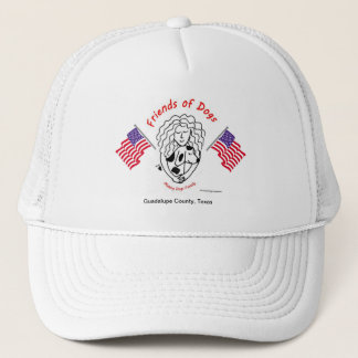 Casquette Les amis des chiens Deux drapeaux américains chape