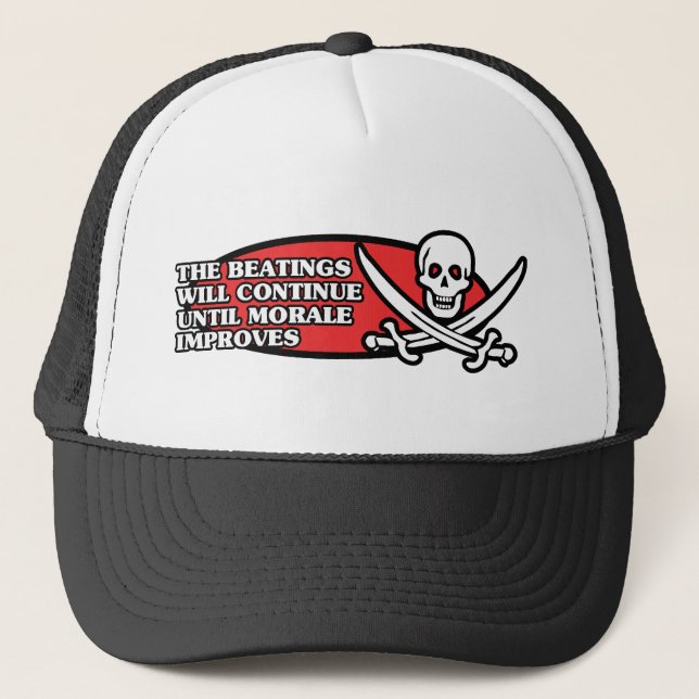 Casquette Les battements continueront jusqu'à ce que le (Devant)