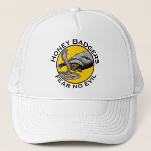 Casquette Les blaireaux miel ne craignent aucun mal Jaune Ar