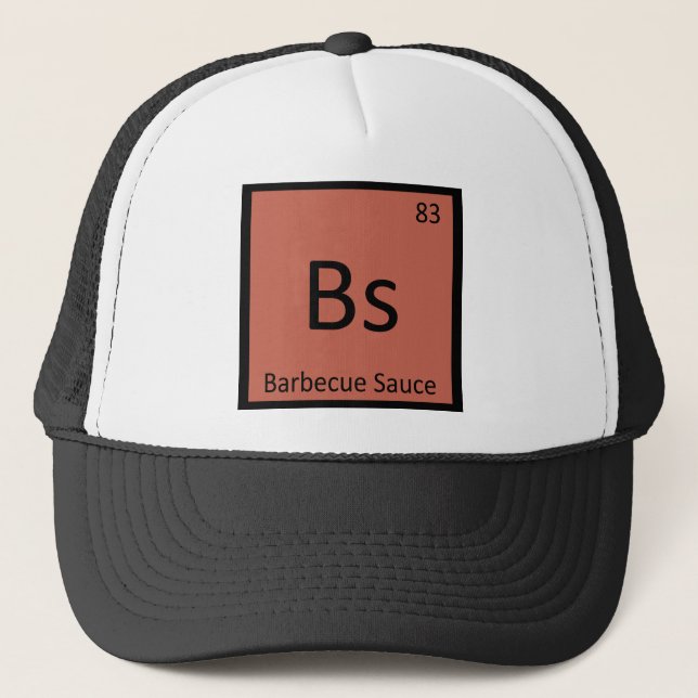 Casquette Les BS - Tableau périodique de chimie de sauce (Devant)