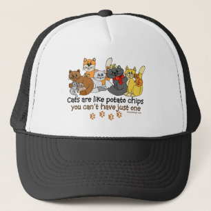 Casquette Les chats sont comme des pommes chips