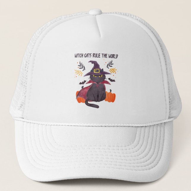 Casquette Les Chats-Sorcières dominent le monde (Devant)