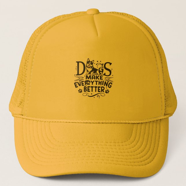 Casquette Les chiens font la vie (Devant)