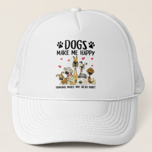 Casquette Les Chiens Me Rendent Heureux Les Humains Me Font 