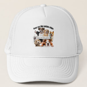 Casquette les chiens sont comme des chips, on ne peut pas av