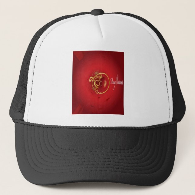 Casquette Les cloches de Noël rouges Jingle ont un beau jour (Devant)