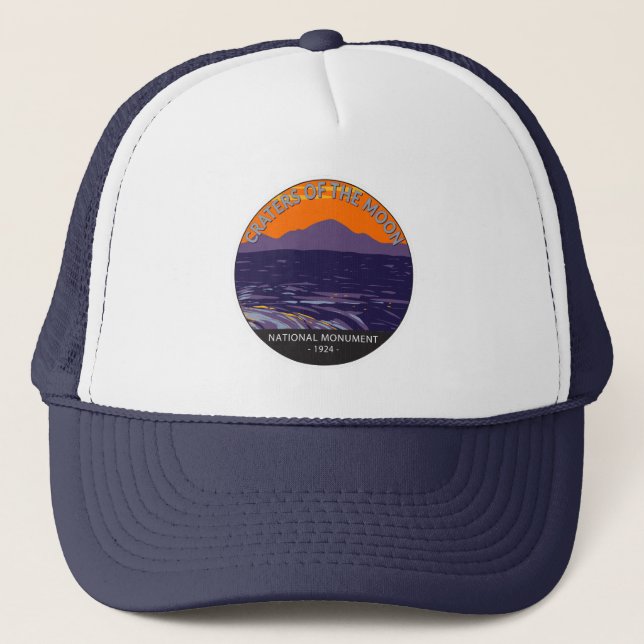 Casquette Les cratères du Monument National de la Lune Idaho (Devant)