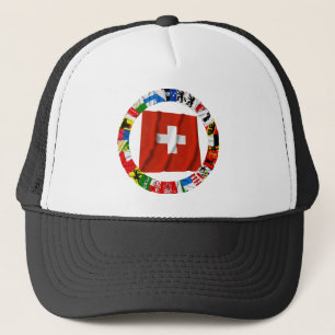 Casquette Les drapeaux des cantons de la Suisse