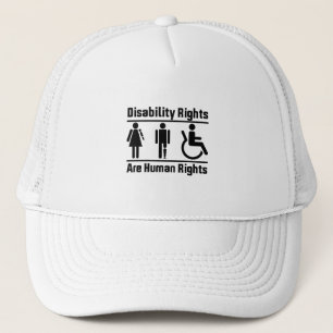 Casquette Les droits des personnes handicapées sont des droi