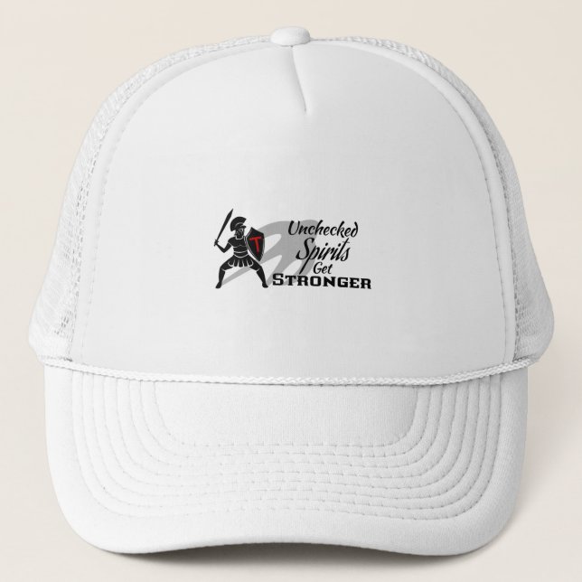 Casquette Les esprits non contrôlés deviennent plus forts Ca (Devant)