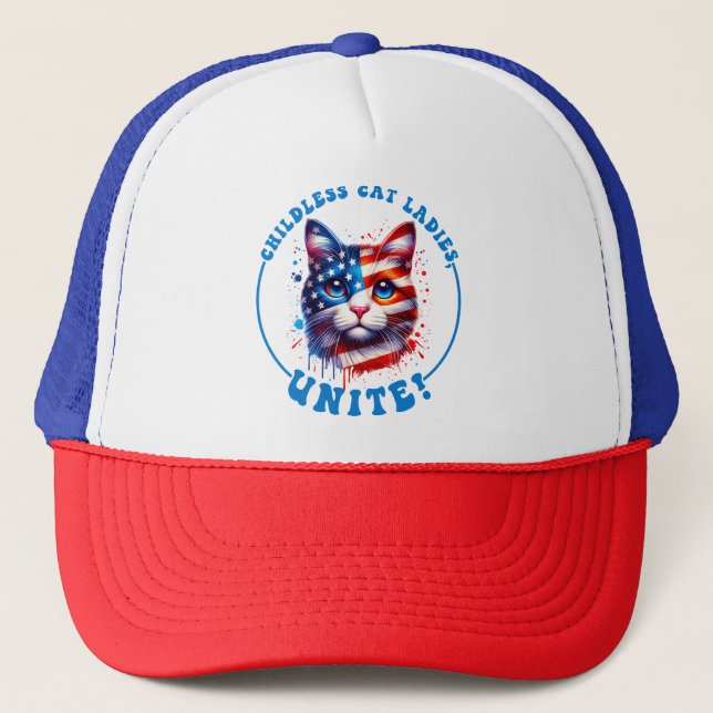 Casquette Les femmes de chat sans enfants unissent Kamala Ha (Devant)