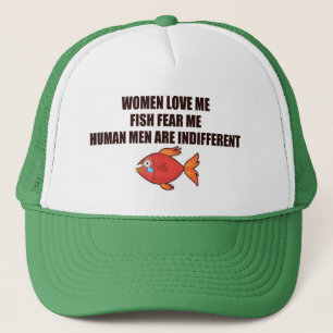 Casquette LES FEMMES M'AIMENT POISSON PEUR MOI HOMMES casque