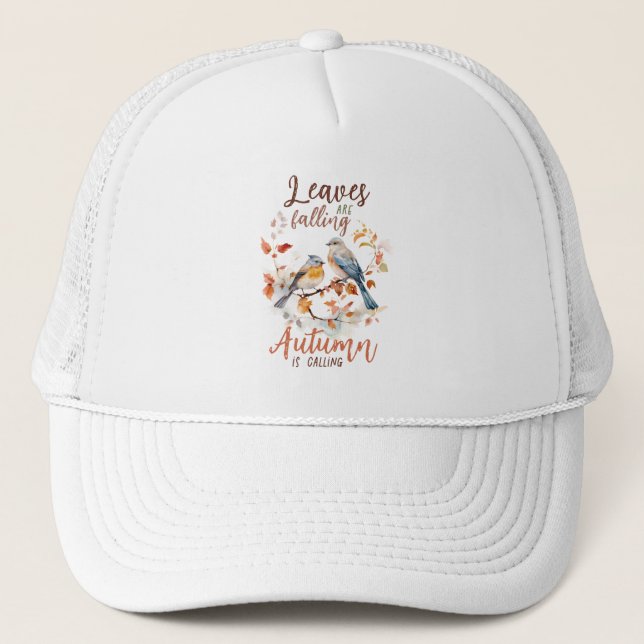 Casquette Les feuilles Chutent - Les Oiseaux D'Automne Et Le (Devant)