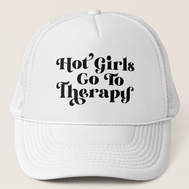 Casquette Les Filles Chaudes Va À La Thérapie (Devant)