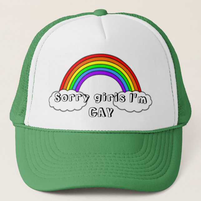 Casquette Les filles désolées je suis GAI (Devant)