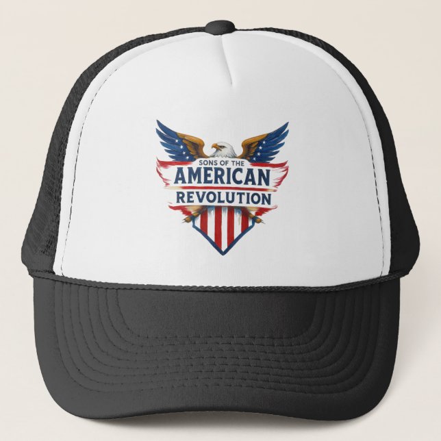 Casquette Les fils de la révolution américaine aigle l'histo (Devant)