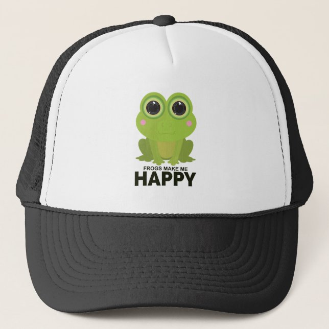 Casquette Les grenouilles me rendent heureux (Devant)
