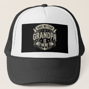 Casquette Les hommes, je n'ai pas peur, grand-père est là