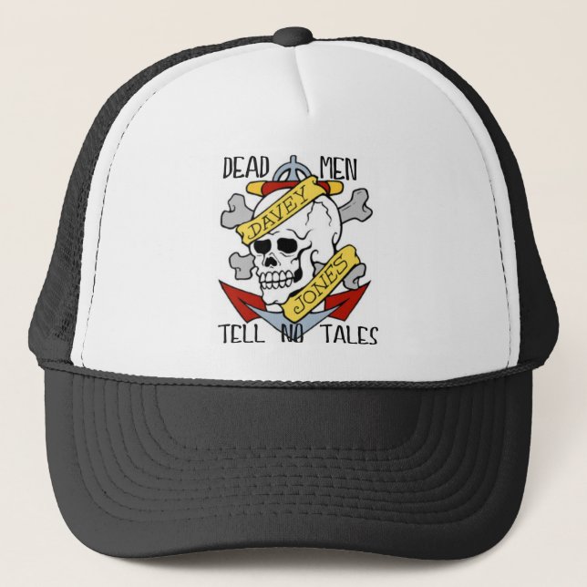 CASQUETTE LES HOMMES MORTS NE DISENT AUCUN CONTE… TATOUAGE (Devant)
