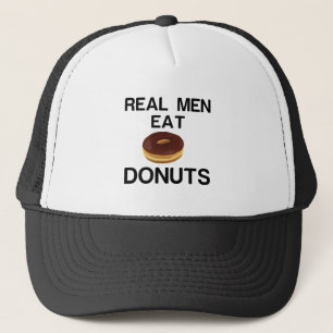 CASQUETTE LES HOMMES RÉELS MANGENT DES DONUG