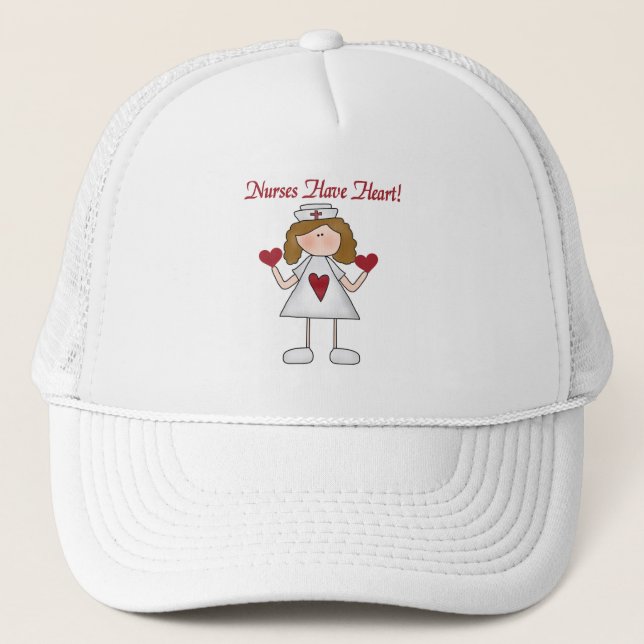 Casquette Les infirmières ont des T-shirts cardiaques et des (Devant)