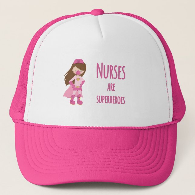 Casquette Les infirmières sont des super-héros (Devant)