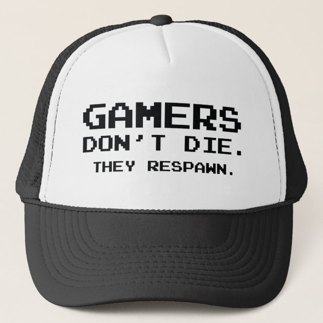 Casquette Les joueurs ne meurent pas. Ils Se Respectent. Caf (Devant)