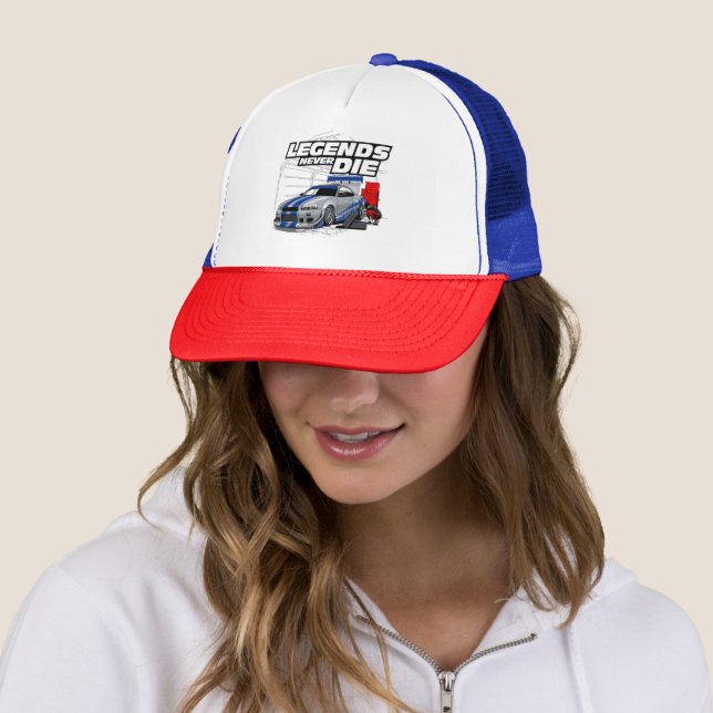 CASQUETTE LES LÉGENDES DE SKYLINE NE MEURTENT JAMAIS ! (En situation)