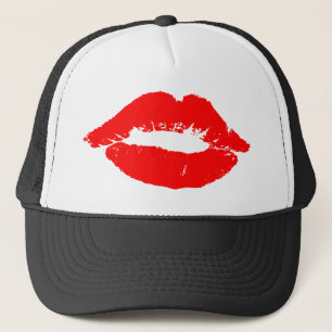 Casquette Les lèvres de Kiss Red Lipstick Losion La Saint V