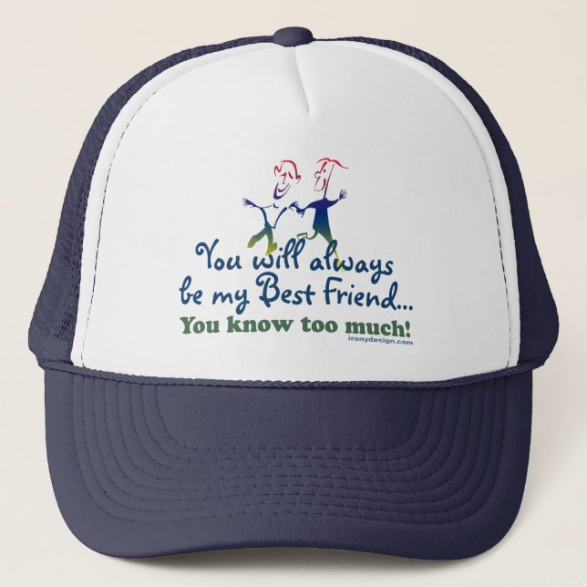 Casquette Les meilleurs amis sait (Devant)