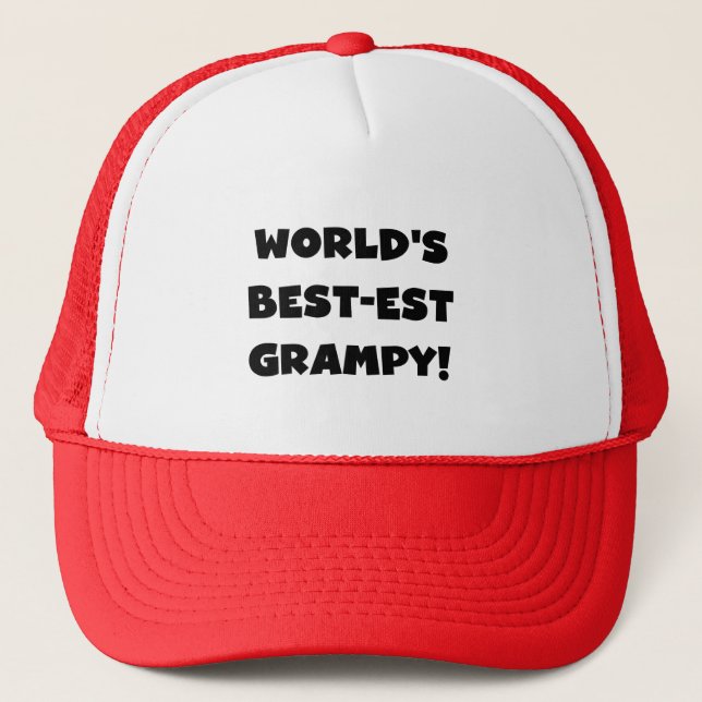Casquette Les meilleurs cadeaux Grampy du monde de Black Tex (Devant)